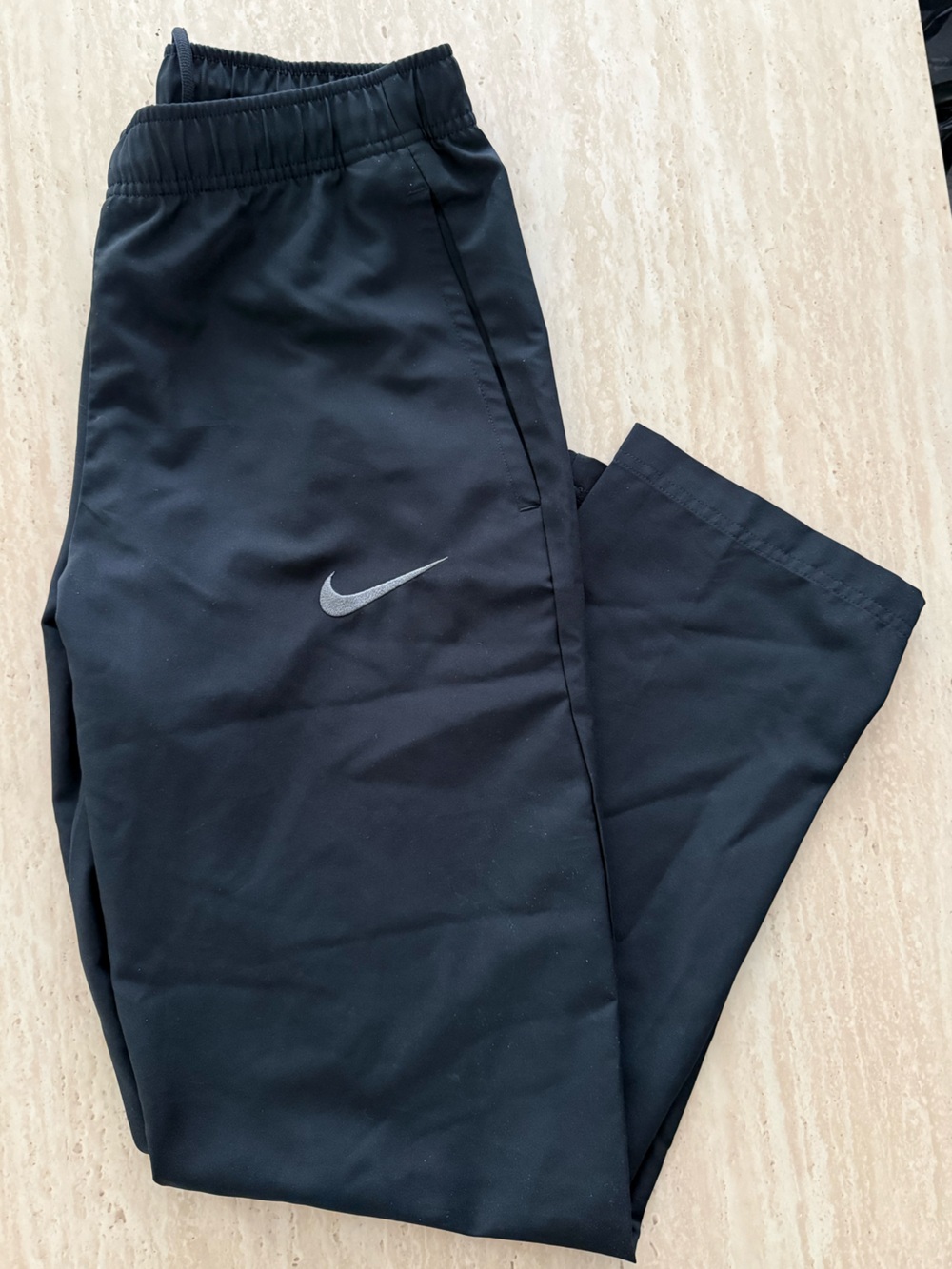 Nike Women’s Black Striaght Leg Track Pants Size: M Y2K Sporty🖤